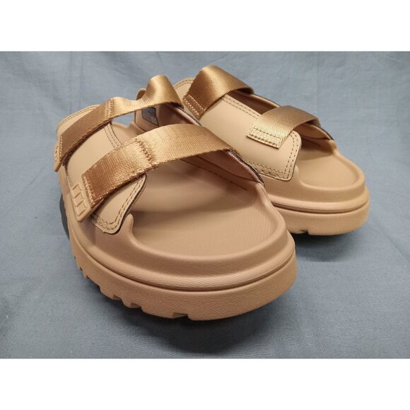 UGG Girls K Goldenglow Slide Slip-on Dark Brown Sand Size 6 NEW IN BOX! - Picture 8 of 13